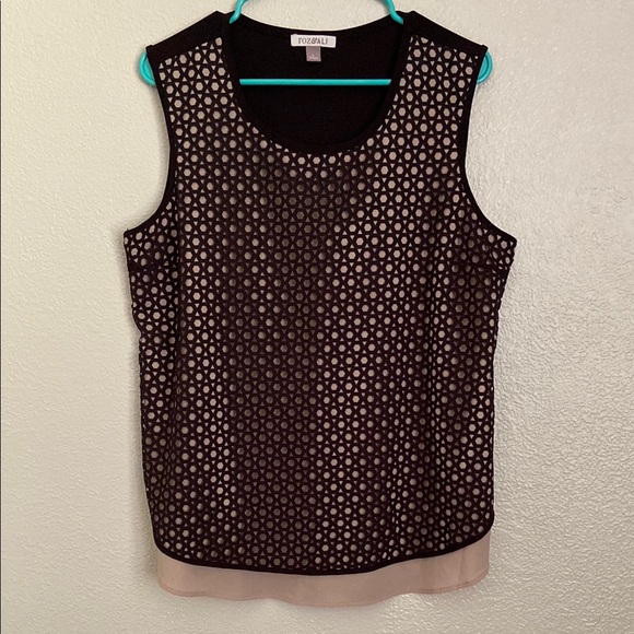 Roz & Ali Black Sleeveless Top - Picture 1 of 7